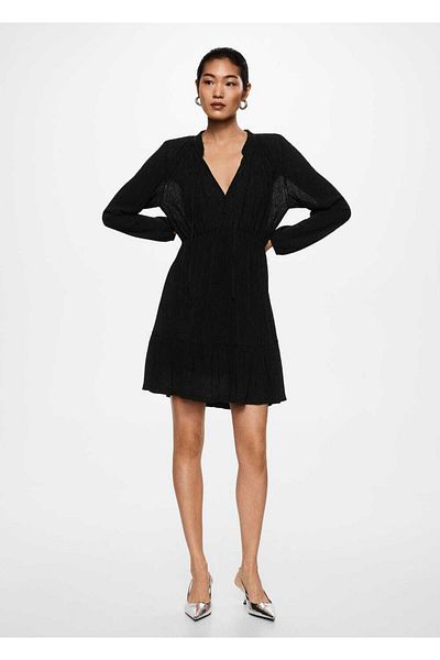 MANGO Woman Woven Mini Dress