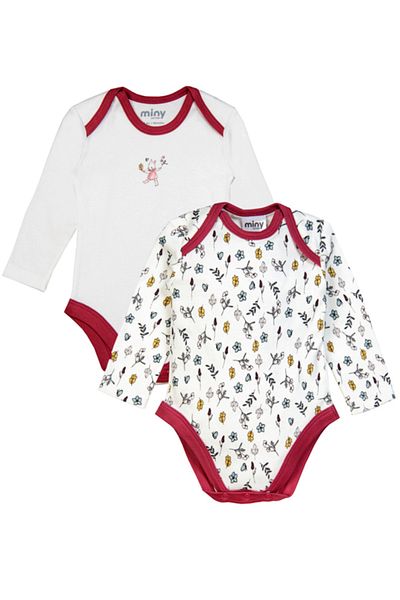 Miny Center Baby Girl Long Sleeve Bodysuit