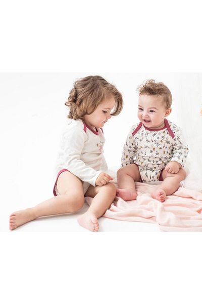Miny Center Baby Girl Long Sleeve Bodysuit