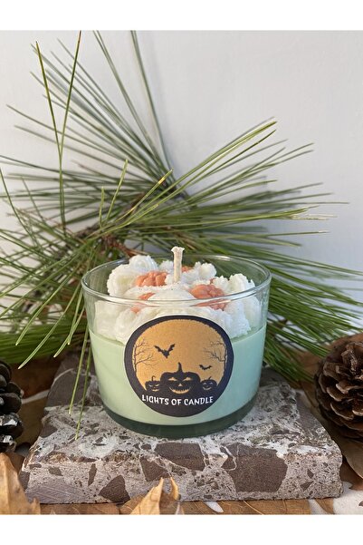 lıghts of candle handmade & 2020 Cadılar Bayramı- Halloween Portakal Kokulu D...