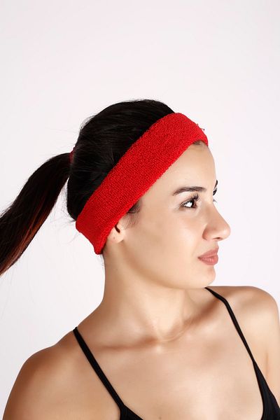Yukon Red Athlete Hair Band Sweatband Bandana Headband