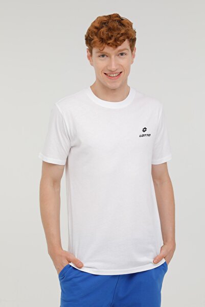 Lotto M-lot16 West T-shirt 2pr تي شيرت أبيض بأكمام قصيرة للرجال