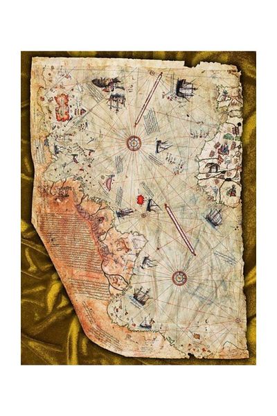 King Of Puzzle Wooden Puzzle Piri Reis Map Wooden 1000 Pieces
