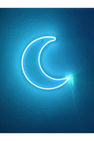 Generic Brand Moon Neon Led Decorative Lighting Turquoise
