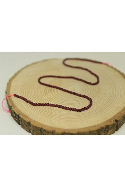 Yasamtohumu Лал Камінь - ГРАНАТ / ГАРНЕТ 2,5 мм Перлинний браслет з деталями ...