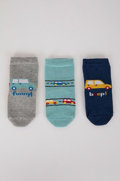 DeFacto Baby Boy 3-Piece Cotton Long Socks