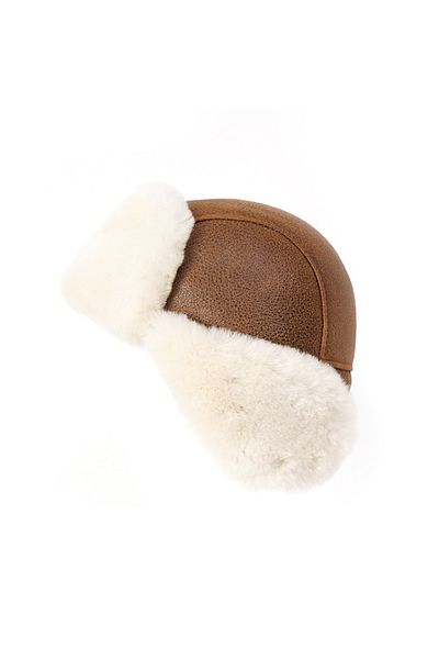 Mumcu's Leather Leather & Fur Unisex Pilot Hat - Ushanka
