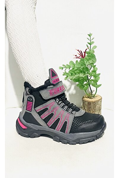 metro ayakkabı dünyası Çocuk Kürklü Bot Kaymaz Su Geçirmez