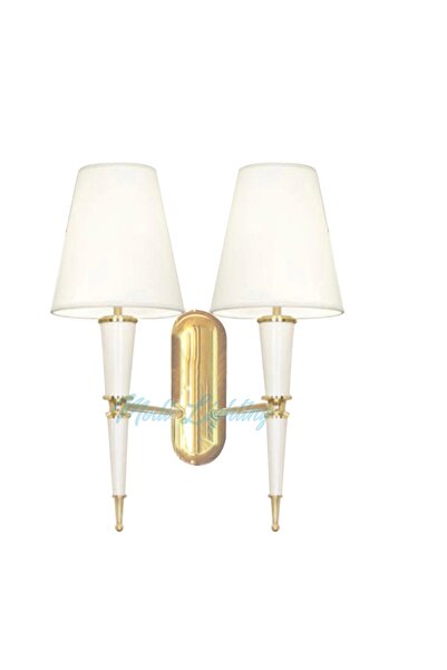 Modi Lighting 2li Konik Şapkalı Beyaz Modern Aplik Mod-ap-4403-2by