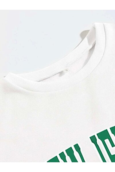 MOONBULL Weißes Unisex-Sweatshirt in Übergröße mit New Jersey-Aufdruck