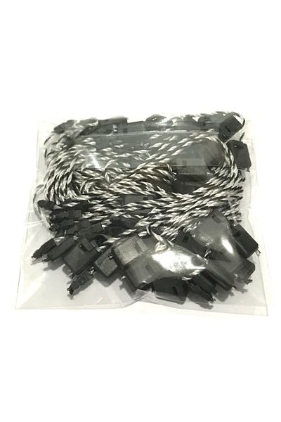 Grdall Locked Rope, Locked Label Rope Black-white 50 Pieces