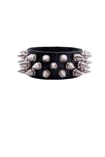 targay Cowboy Buckle Men's Gothic Punk Metallica Style Studded Bracelet