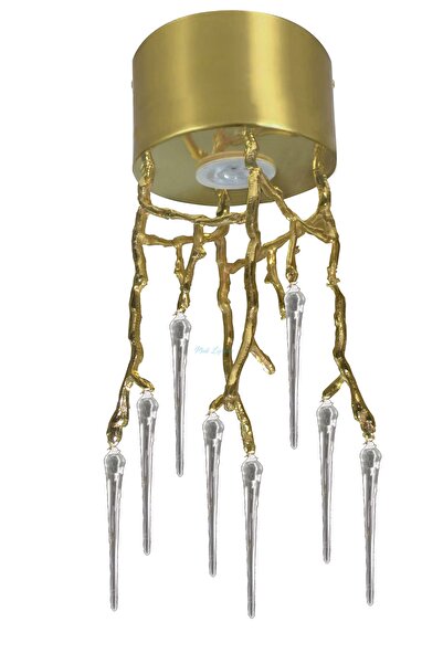 Modi Lighting Taşlı Pirinç Ağaç Avize Mod-av-4458-27tes