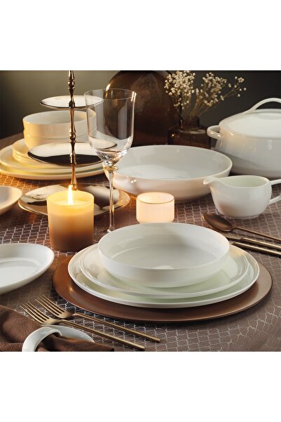 Koleksiyon Evaliza Hanedan Yemek Takımı Sade 60 Parça 31000041773