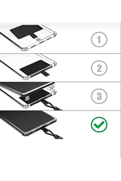 BAHELS Tüm Kılıflara Uyumlu Rainbow Trend Telefon Boyun Askısı Charmı