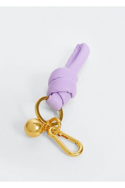 MANGO Woman Knotted Carabiner Keychain