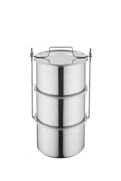 ÖZBİR Stainless Steel Industrial Type Expiratory Bowl 3 Pieces, Bowl Size 22 X12 Cm 4.5 Lt X 3 Pieces
