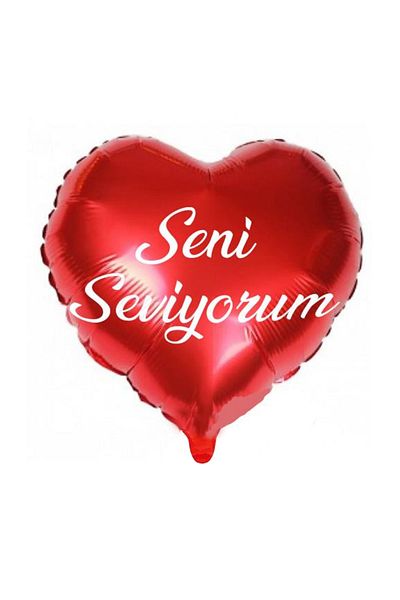 PARTİ KUTUSU Foil Package 18 Inch Heart I Love You