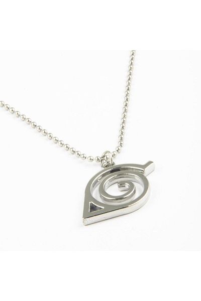 AlpCollection Naruto Anime Gray Metal Symbol Chain Gift Necklace Jewelry
