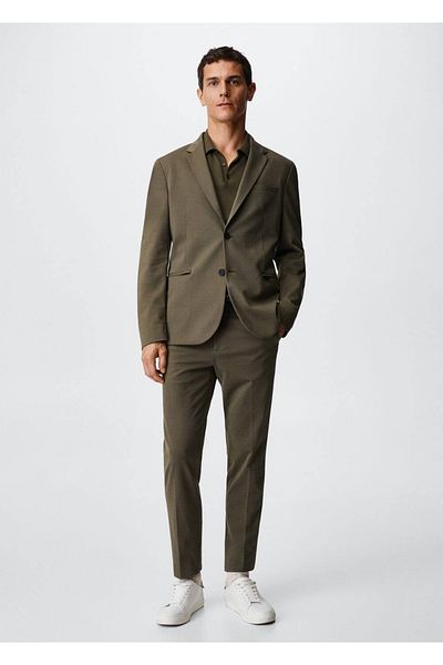 MANGO Man Schmal geschnittene Baumwolljacke