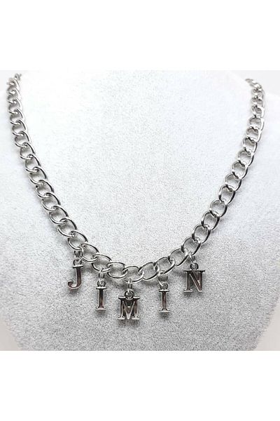 Deneme Zamanı Jimin Written Nickel Necklace