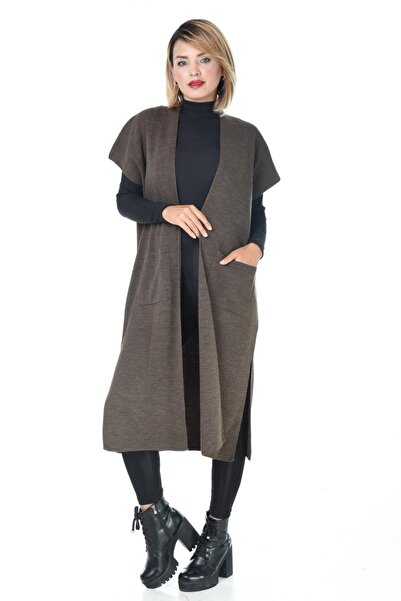 MOTİX COLLECTİON Uzun Triko Yelek