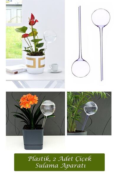Genel Markalar Smy Plastik 2 Adet Saksı Suluğu Çiçek Sulama Aparatı