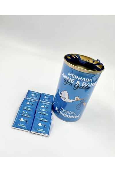 TuNa Chocolate Isme Özel Erkek Bebek Çikolatası
