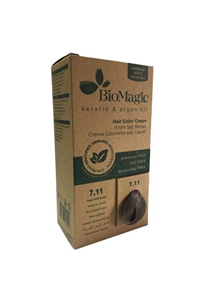 BIOMAGIC Saç Boyası Yoğun Küllü Kumral No: 7.11