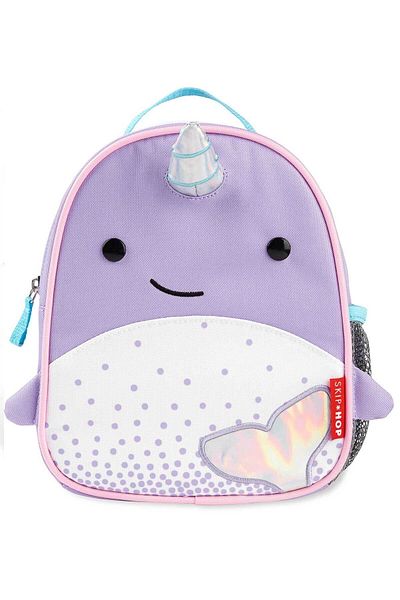 Skip Hop Rucsac pentru copii cu model Narwhal cu centură de siguranță