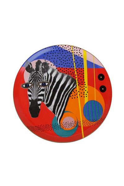 Porland Wild Life Series - 28cm Zebra Flat Plate