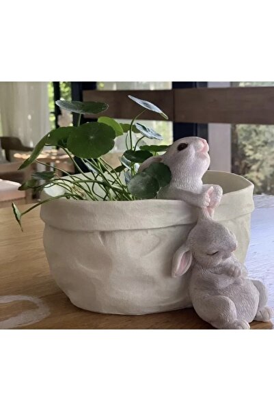 Luthien Soft Tavşan Saksı & Sepet