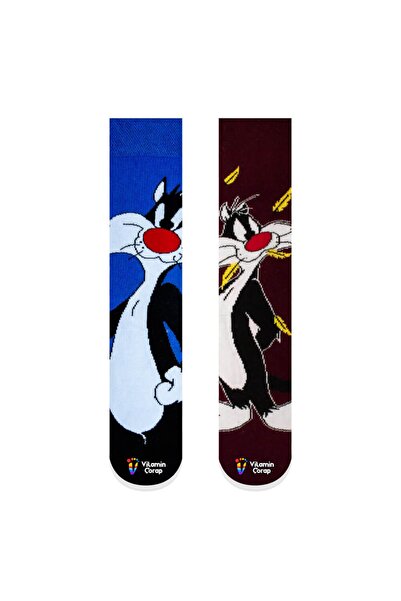 Limmon Store مجموعة من 2 جوارب سليفستر ملونة