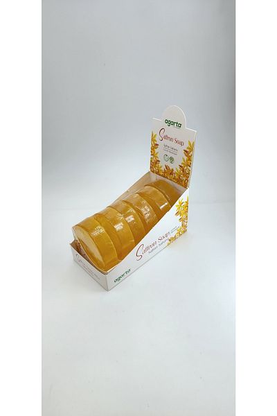 Agarta Natural Saffron Soap 150 gr 6 Pieces
