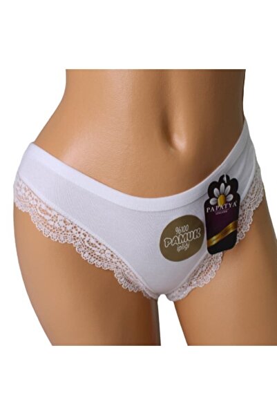 Papatya 3245 Kadın Bikini Külot Byeaz