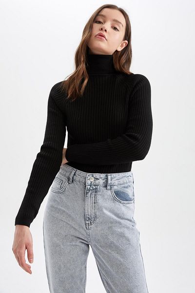 DeFacto Slim Fit Turtleneck Sweater