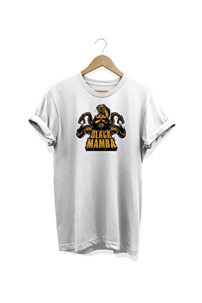 WİDİ Crna mamba Štampano bela T-shirt