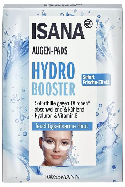 ISANA وسادة العناية بمحيط العين Hydro Booster مع تأثير ترطيب مكثف 6 × 2 عبوة
