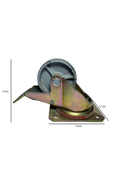 orkoman Orko 4102-ddb-100f18 Frenli Döküm Teker