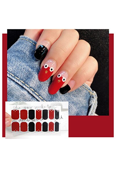 Ocean Tırnak Oje Sticker, Tırnak Dövmesi, Kolay Uygulanabilir, 14'lü Nail Art Set