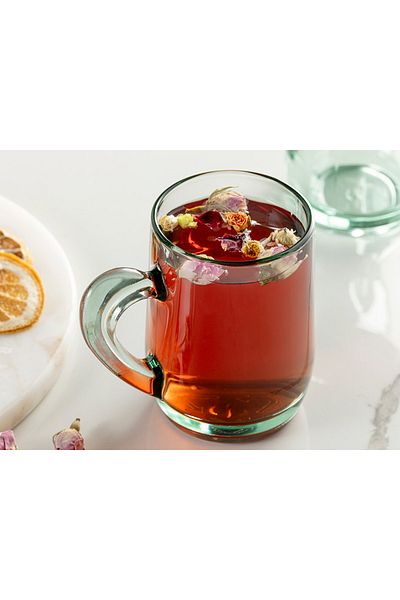 English Home Pasabahce Aware - 335 ml Mocha&Chai Glass Mug