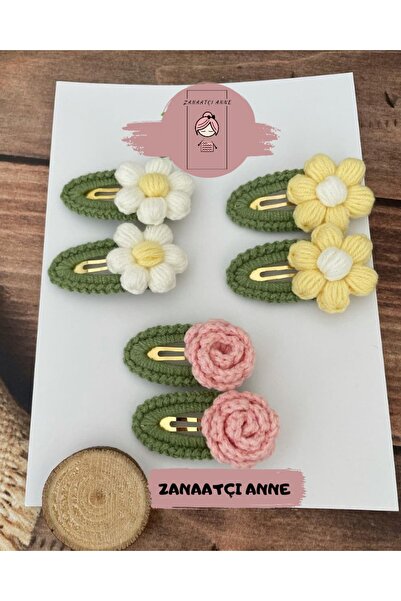 zanaatçı anne Amigurumi ručno pleteni set od 4 komada tratinčica i 2 komada r...