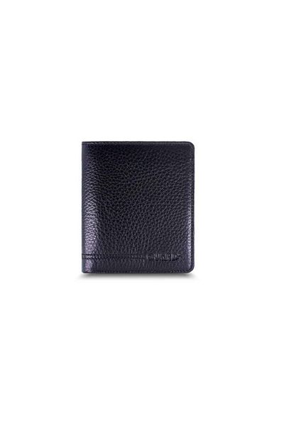 GUARD Black Men's Wallet with Medium Double Python and Coin Compartment