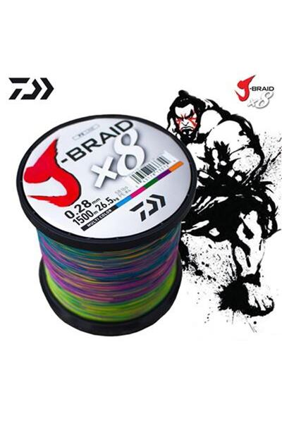 daiwa Jbraid 8b Multicolor 1500 Mt Spin Lrf Ip Misina
