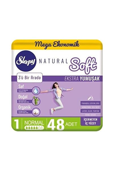 Sleepy سوفت اكسترا - طبيعي ناعم 48 قطعة