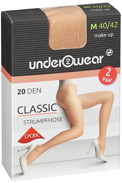 Underwear Chiloți Lycra Ciorapi Subțiri 20 Den, Culoare Piele Mărimea 40/42