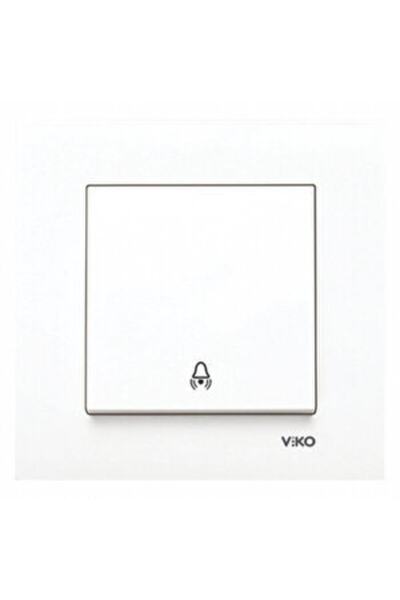 VİKO Karre Series White Bell Switch