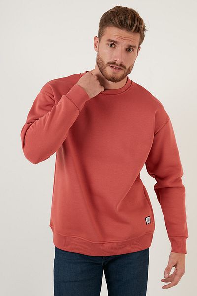 Buratti Ανδρικός χειμερινός ιδρώτας - Crew Neck, Βαμβακερό, Raised, Κανονική Εφαρμογή 5905255