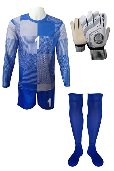 Evox Soso Dijital Kaleci Forma Şort Çorap Kaleci Eldiveni Seti