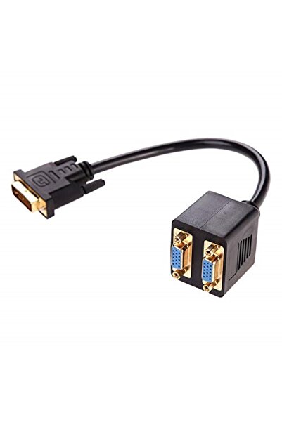 Alfais 4972 Dvi To 2X Vga Çevirici Çoklayıcı Splitter Kablosu